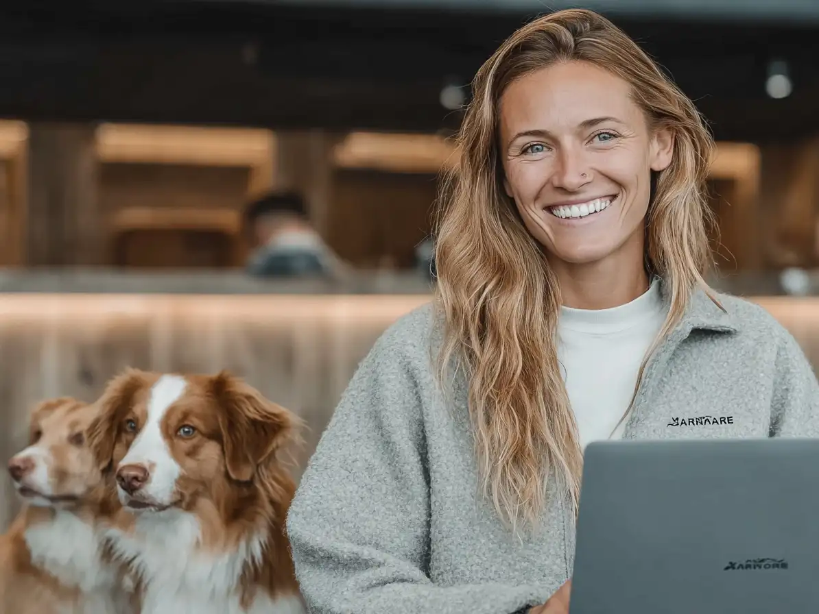 Mujer con perro
