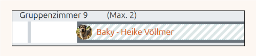 Ansicht der Einzelhaltung in der Zeitlinie
